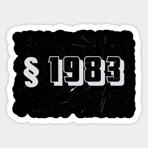 Section 1983 Sticker by ericamhf86